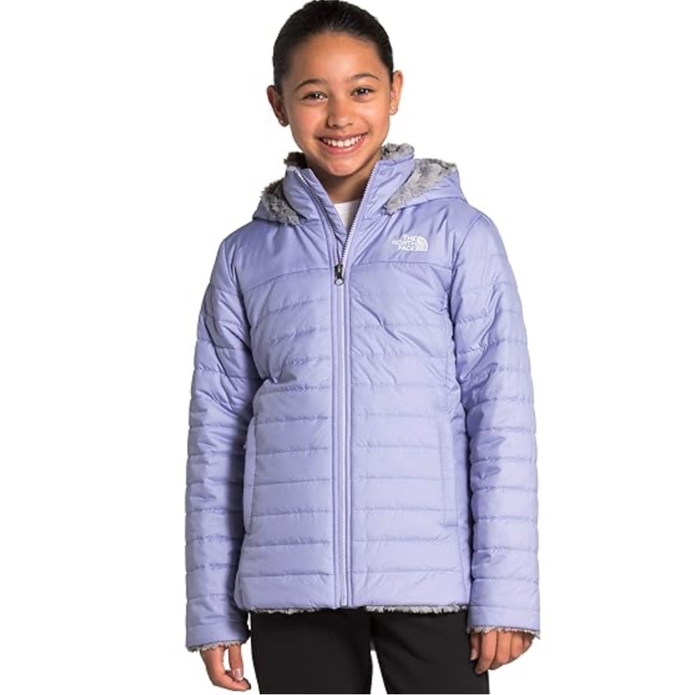 NorthFace Girls Mossbud Swirl reversible coat size 14/16